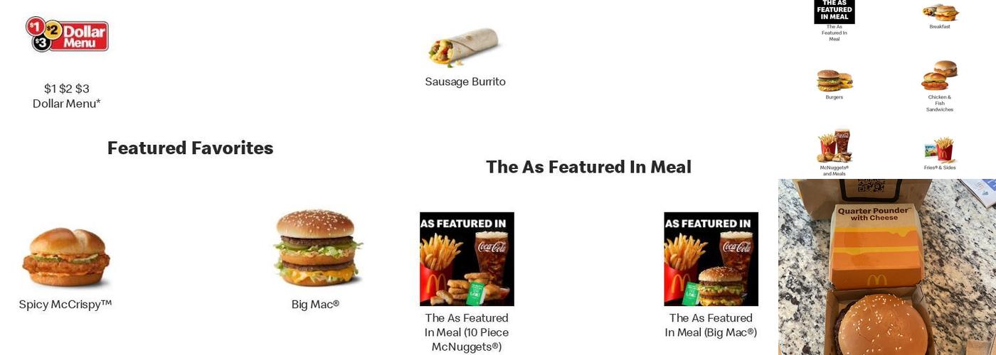 McDonald's Menu