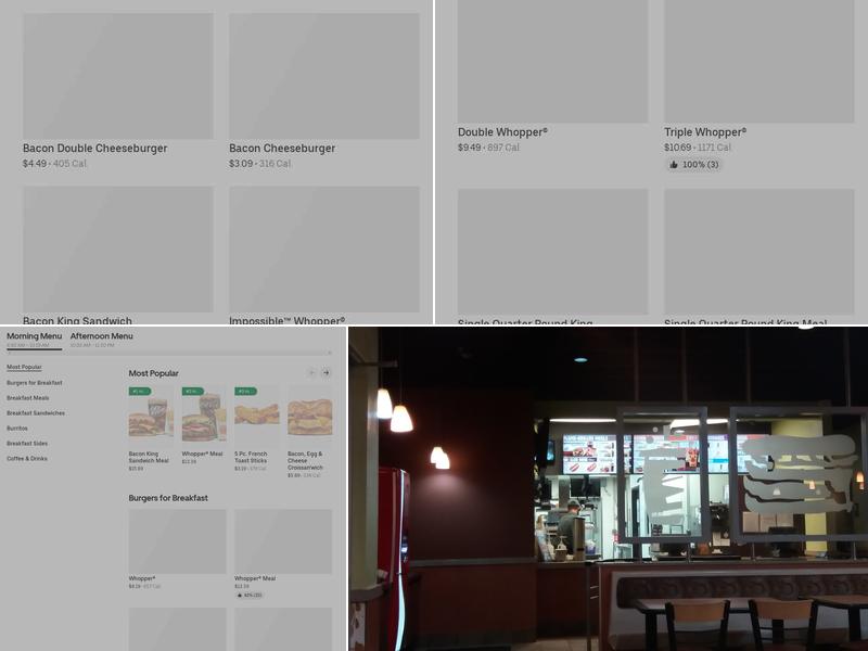 Burger King Menu