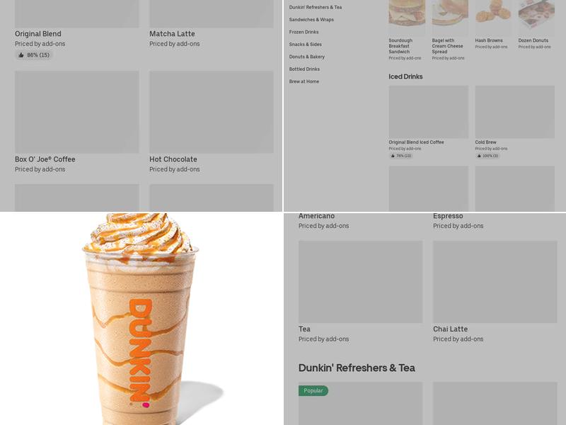 Dunkin' Menu