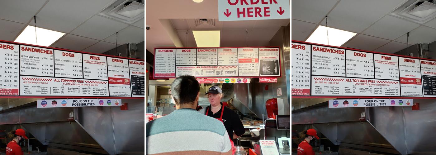 Five Guys Menu
