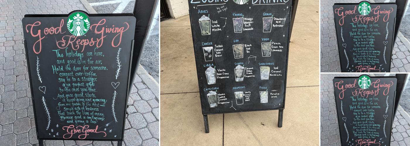 Starbucks Menu
