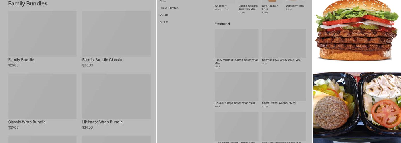 Burger King Menu