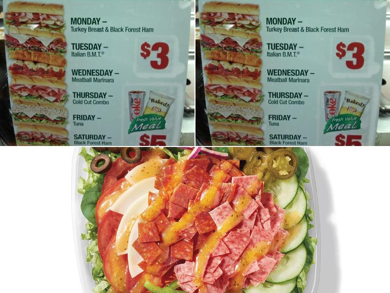 Subway Menu
