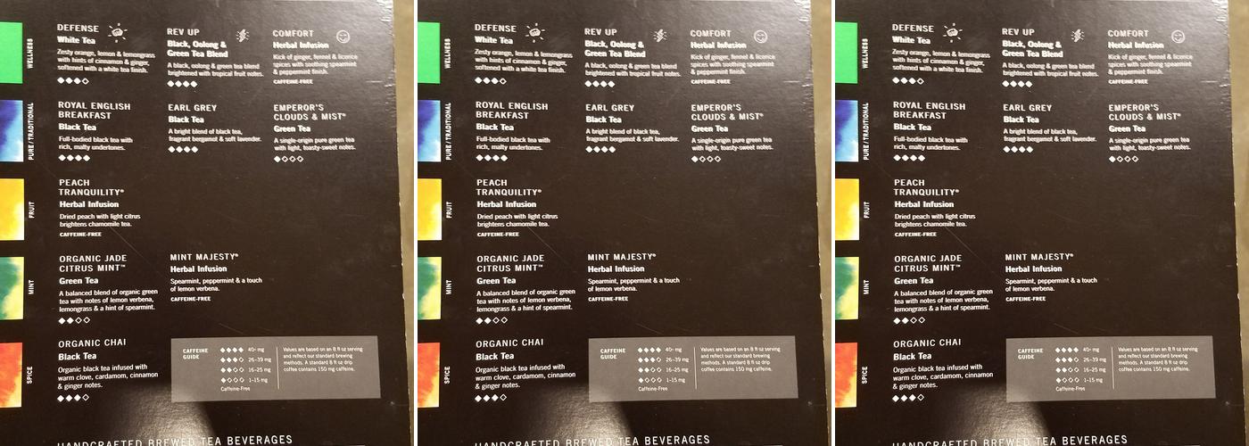 Starbucks Menu
