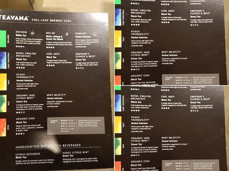 Starbucks Menu