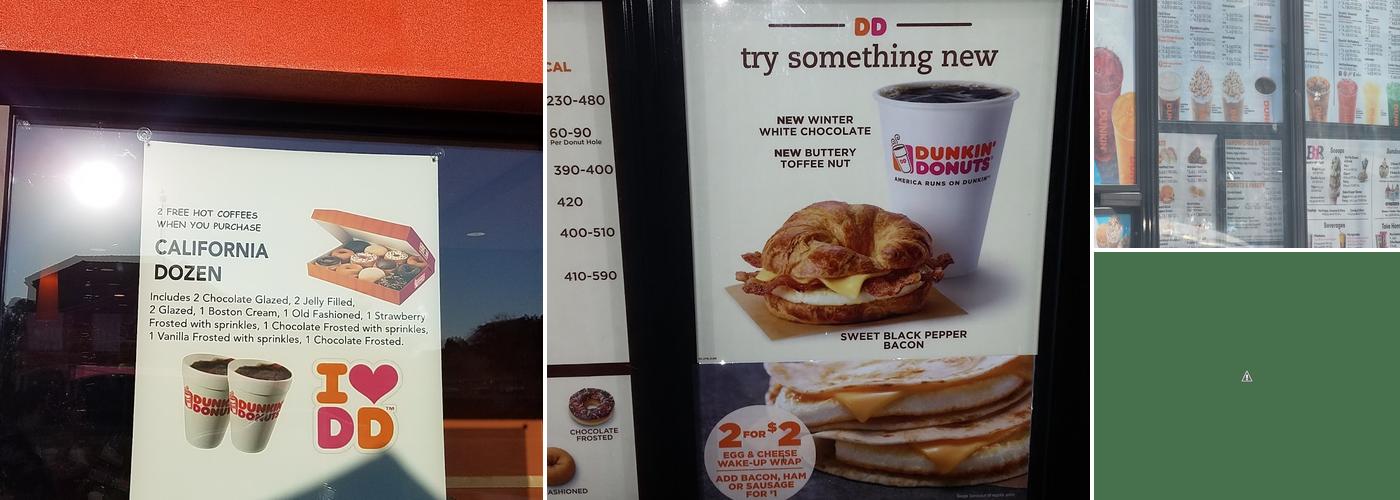 Dunkin' Menu