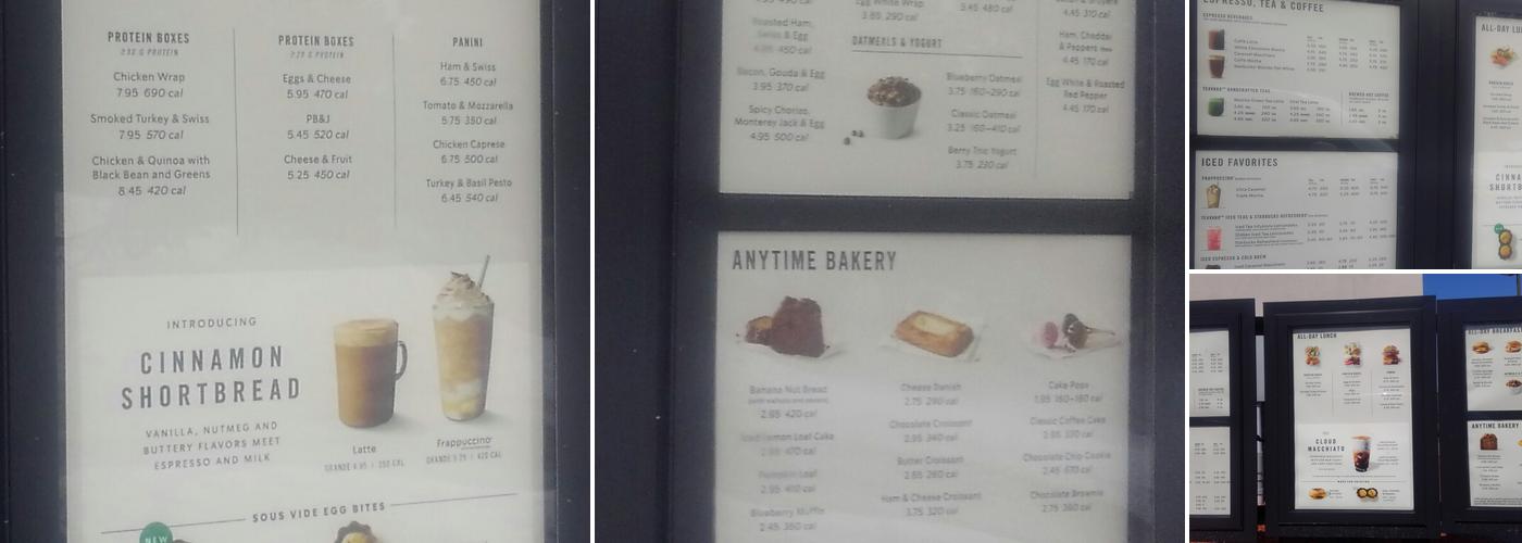 Starbucks Menu