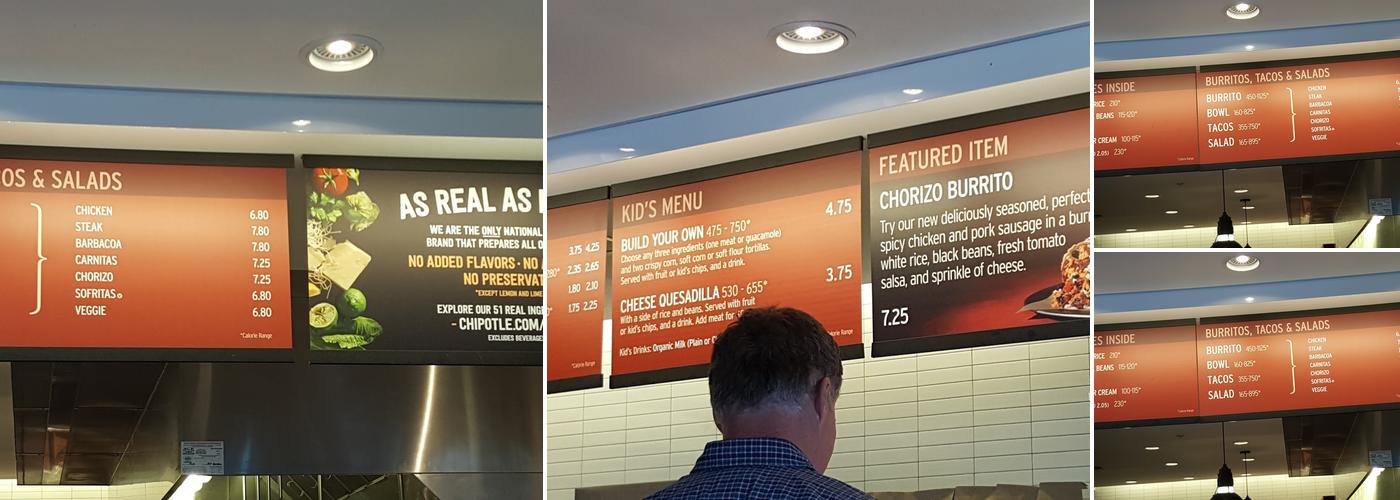 Chipotle Mexican Grill Menu