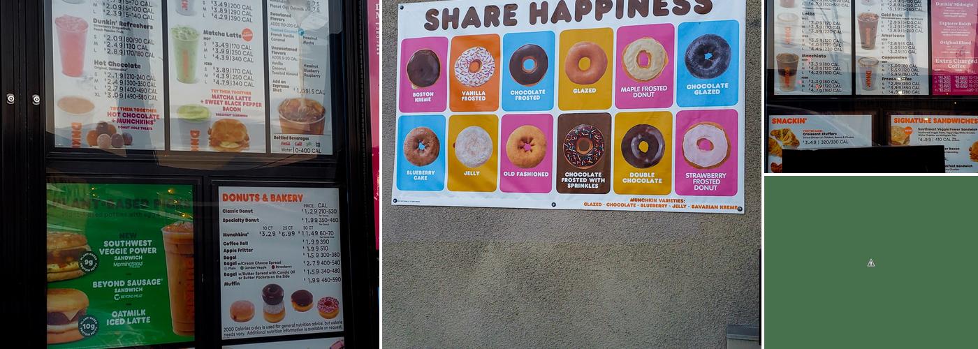 Dunkin' Menu
