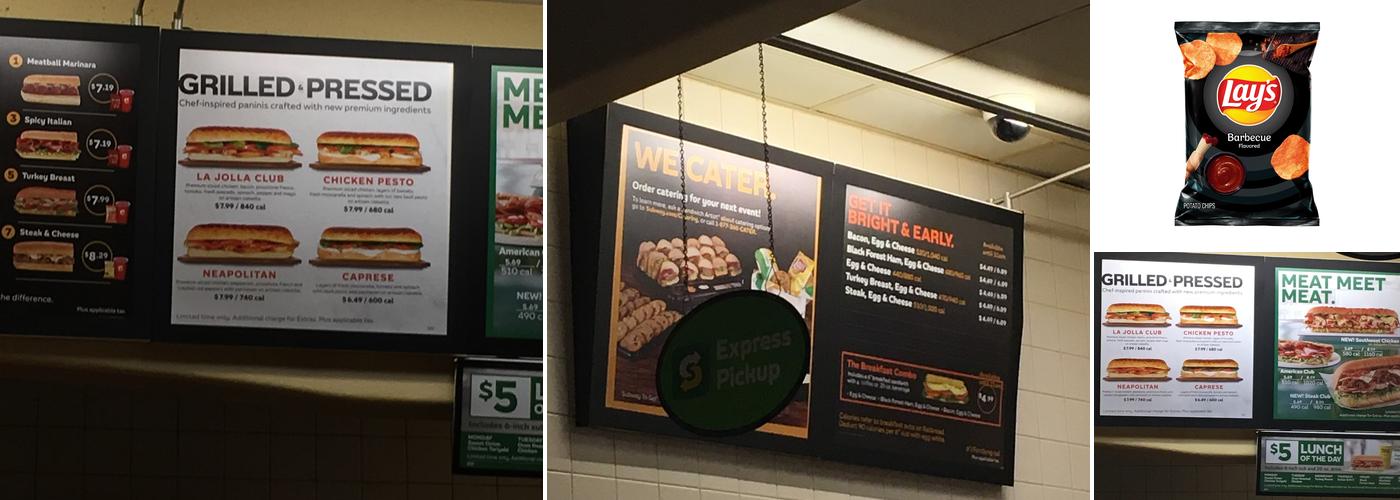 Subway Menu