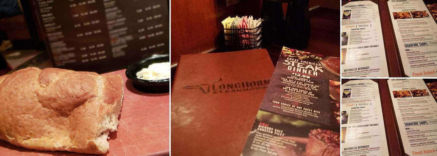 LongHorn Steakhouse Menu