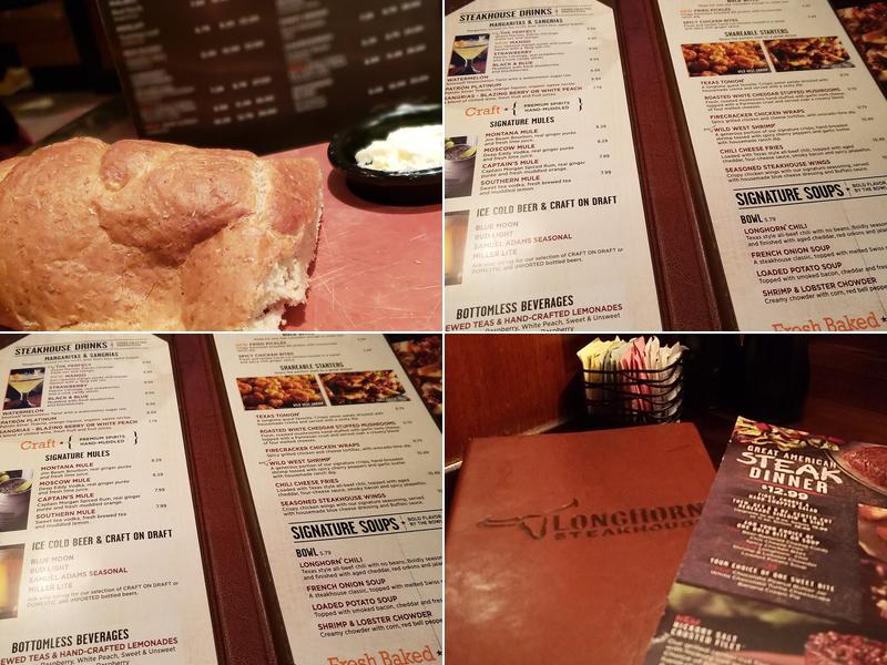 LongHorn Steakhouse Menu