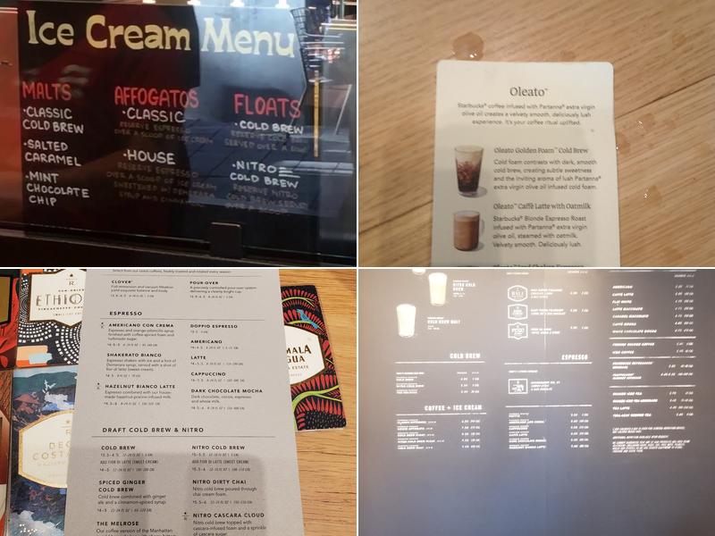Starbucks Menu