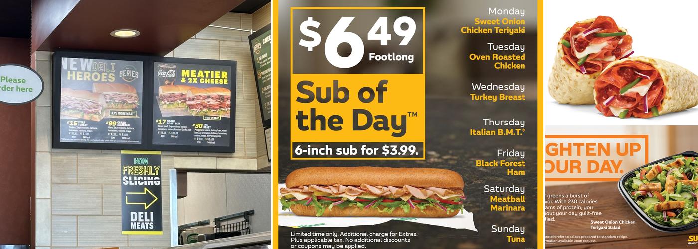 Subway Menu