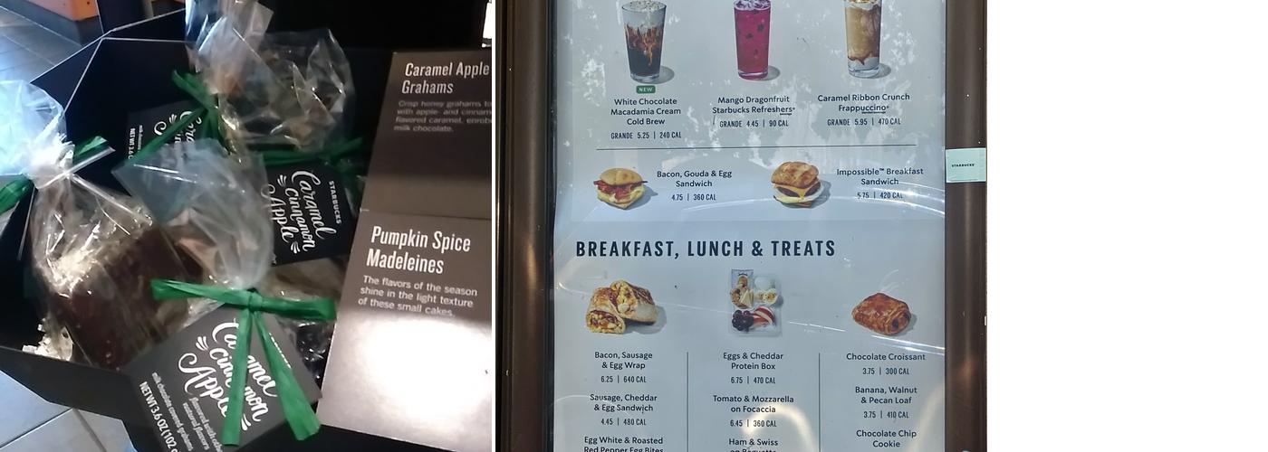 Starbucks Menu