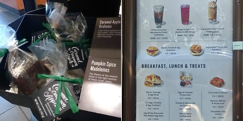 Starbucks Menu