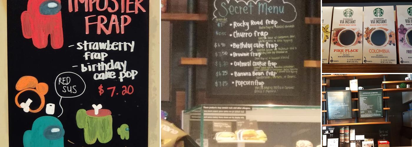 Starbucks Menu