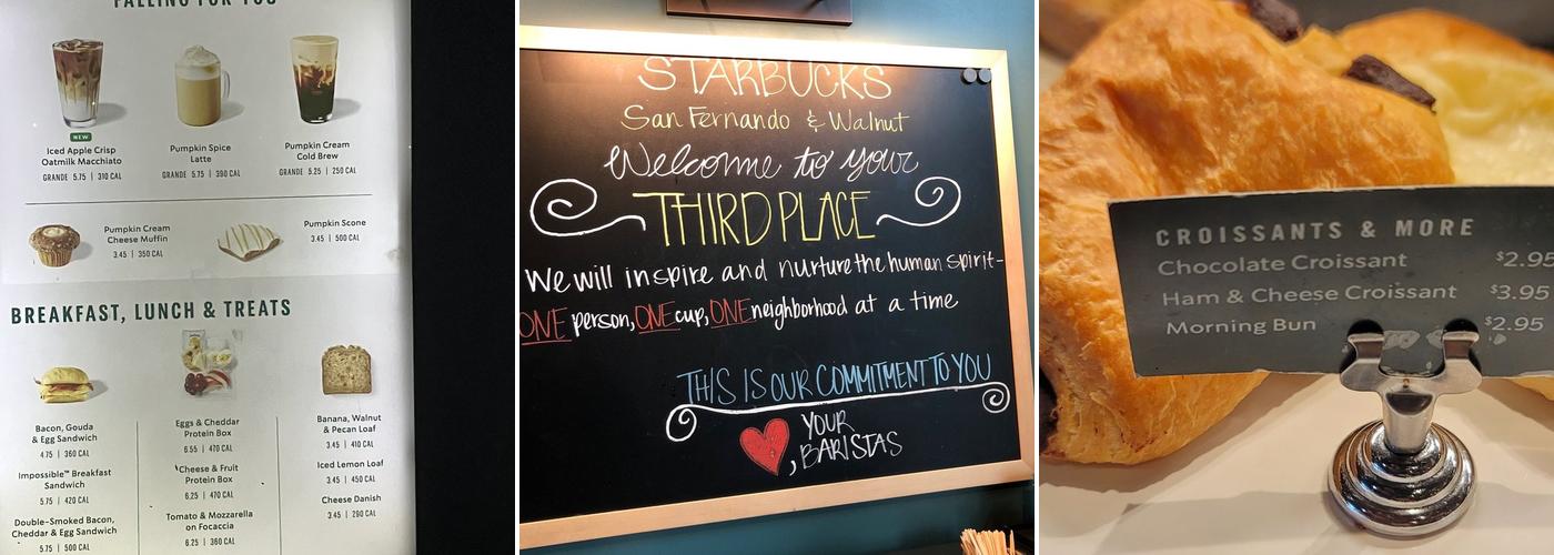 Starbucks Menu