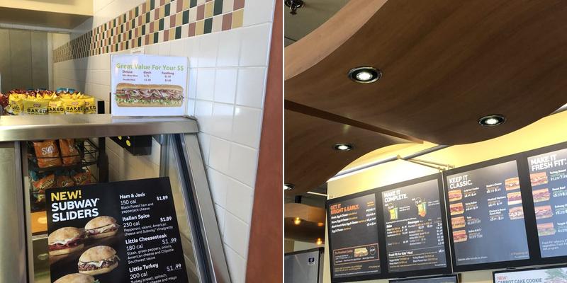 Subway Menu