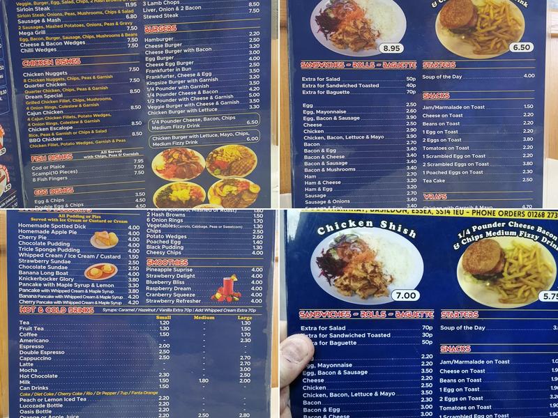 Dream Cafe & Restaurant Menu