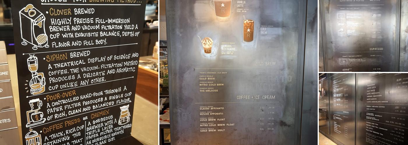 Starbucks Menu