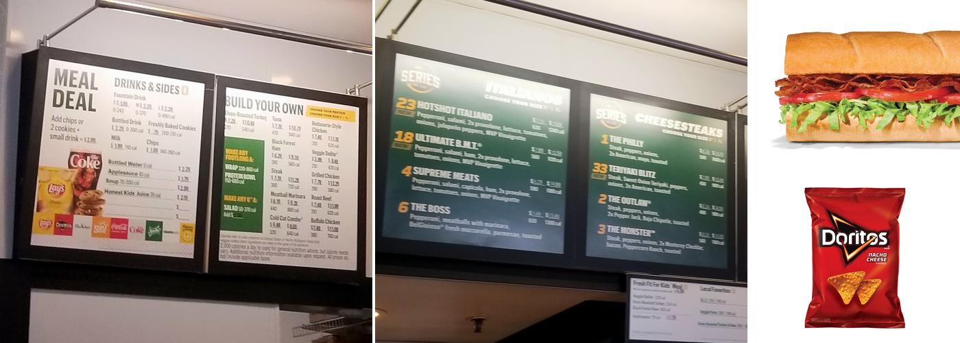 Subway Menu