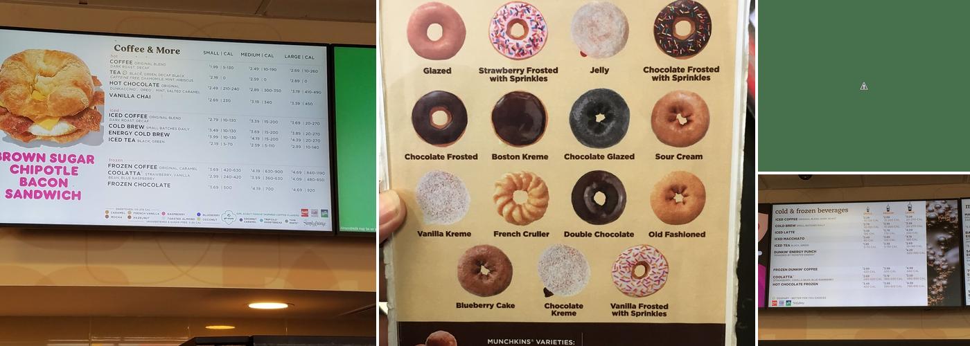 Dunkin' Menu
