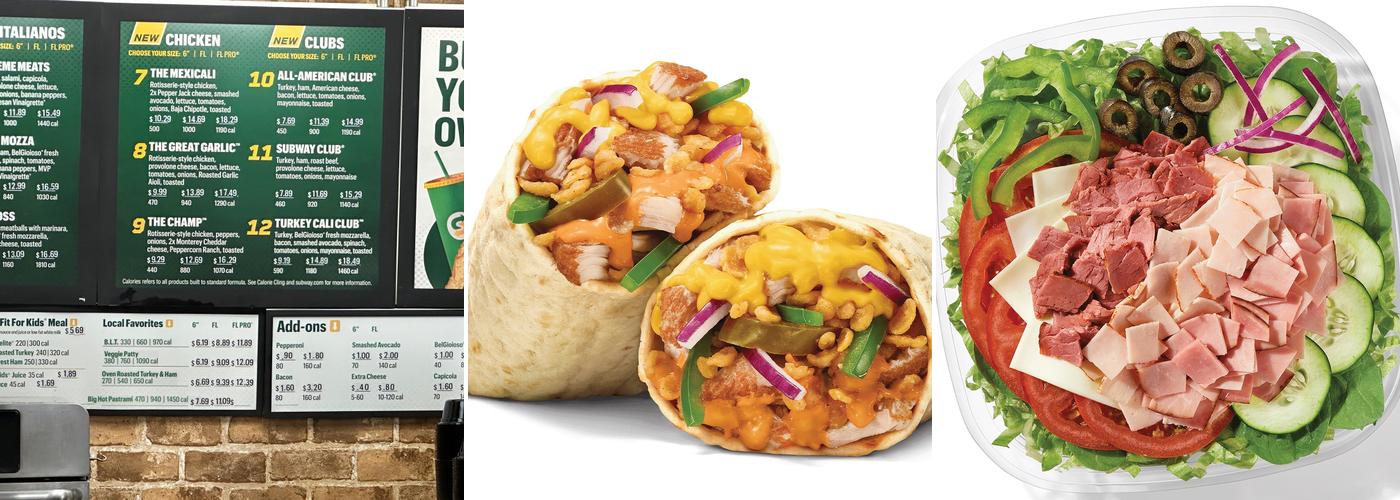 Subway Menu