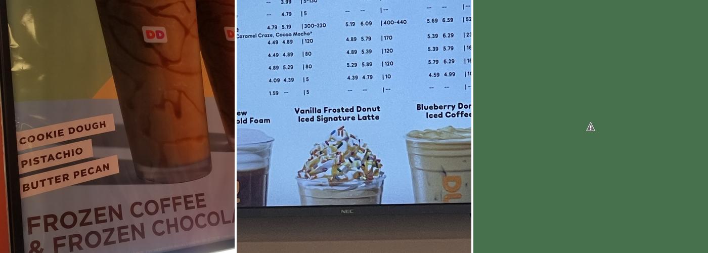 Dunkin' Menu