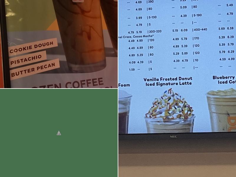Dunkin' Menu