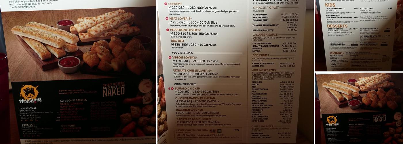 Pizza Hut Menu