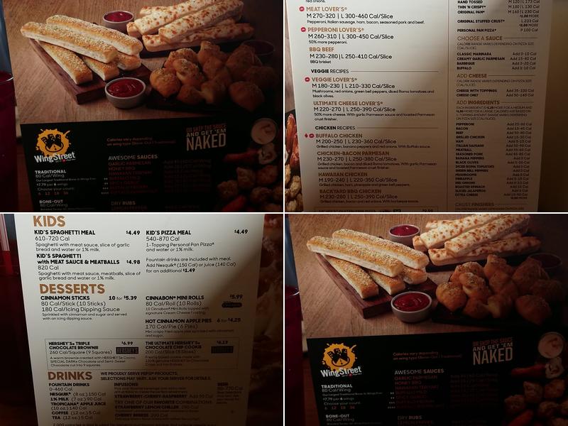 Pizza Hut Menu