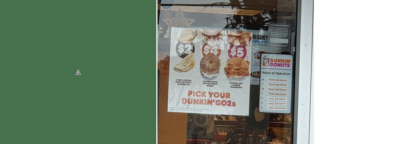 Dunkin' Menu