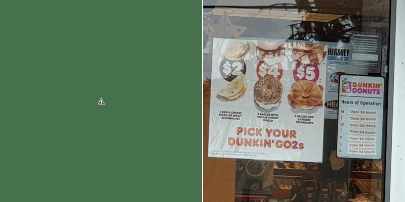 Dunkin' Menu