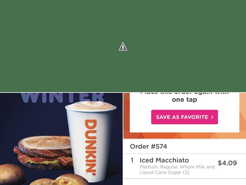 Dunkin' Menu