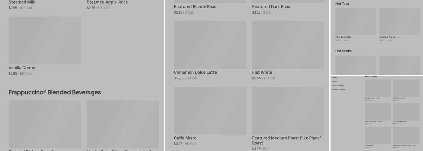 Starbucks Menu