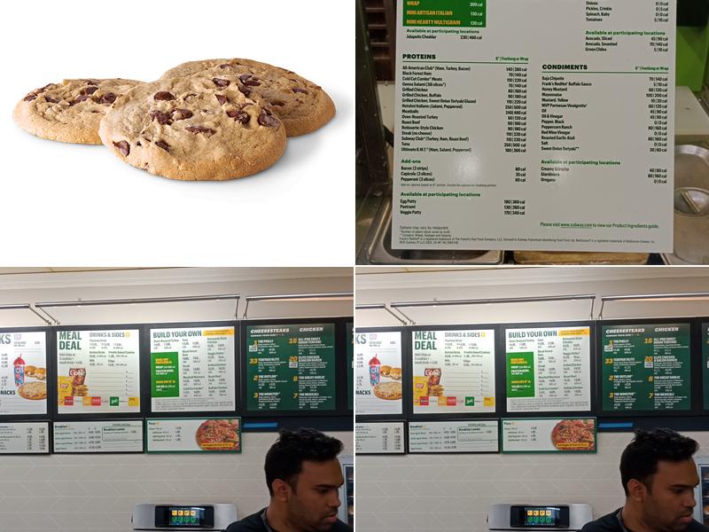 Subway Menu