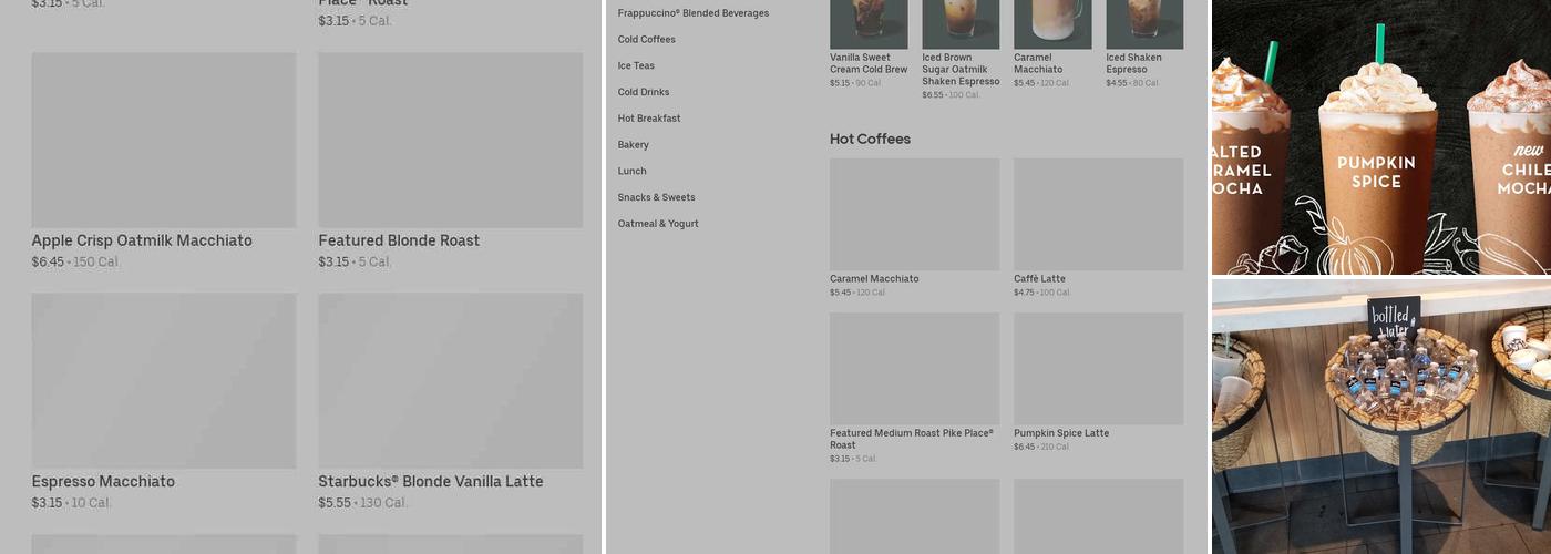 Starbucks Menu
