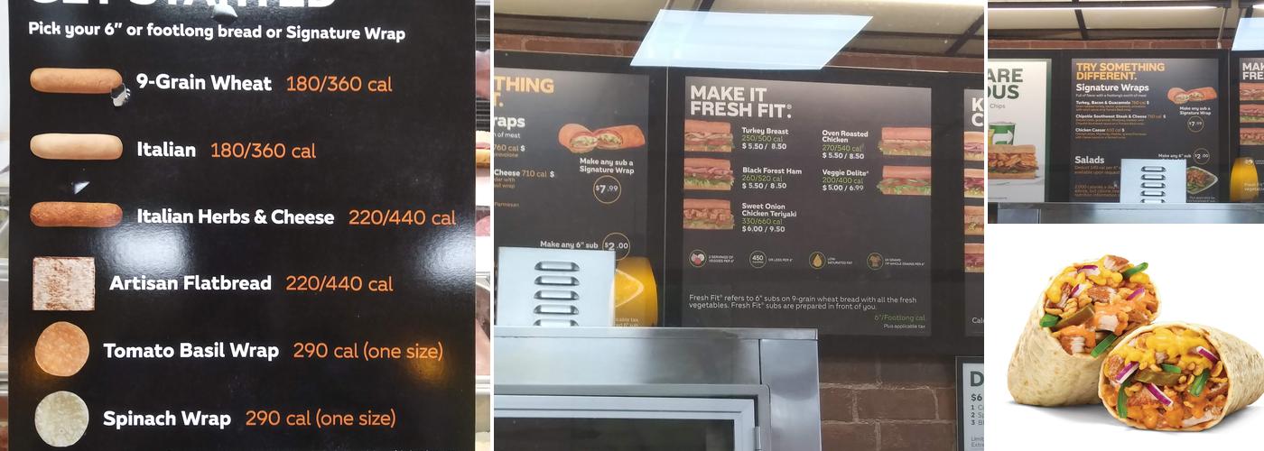Subway Menu
