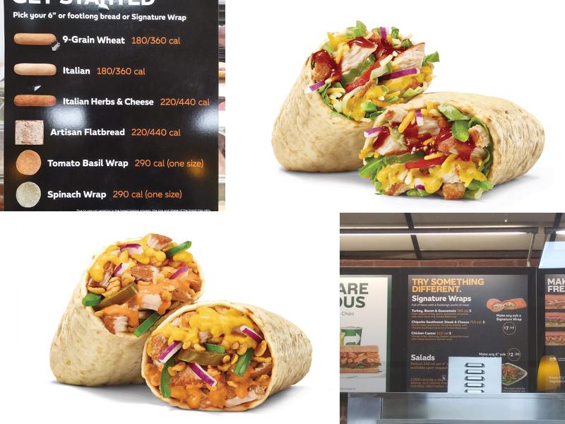 Subway Menu