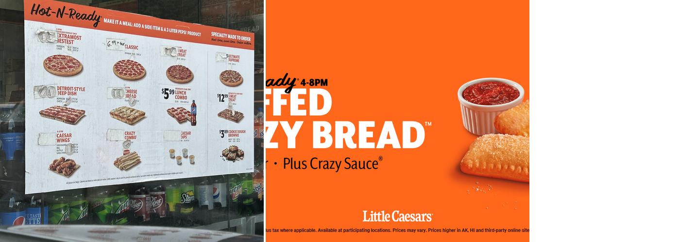 Little Caesars Pizza Menu