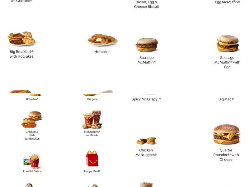 McDonald's Menu