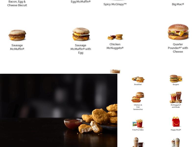 McDonald's Menu