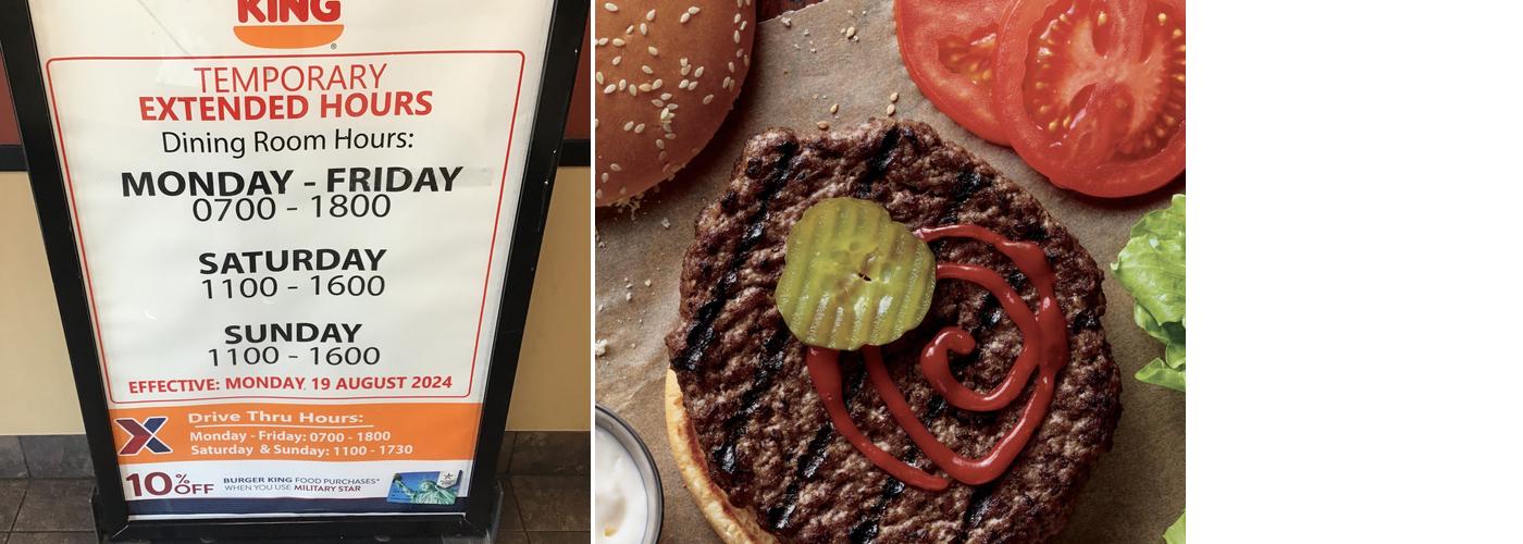 Burger King Menu