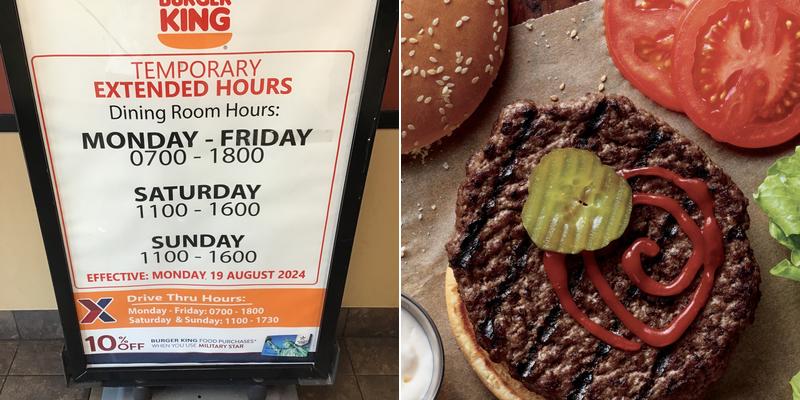 Burger King Menu