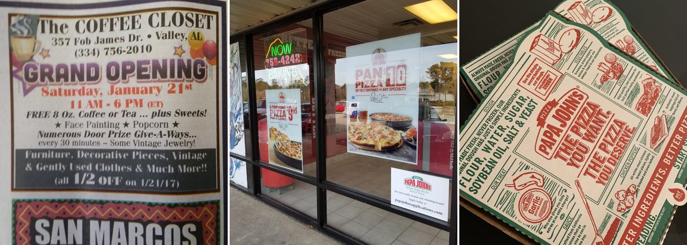 Papa Johns Pizza Menu