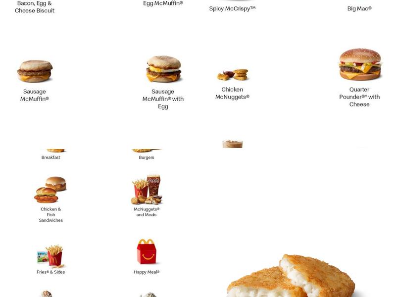 McDonald's Menu