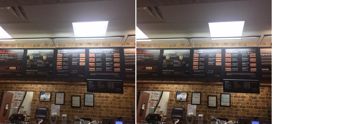 Subway Menu