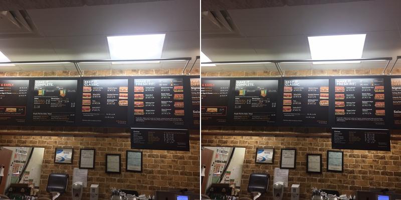 Subway Menu