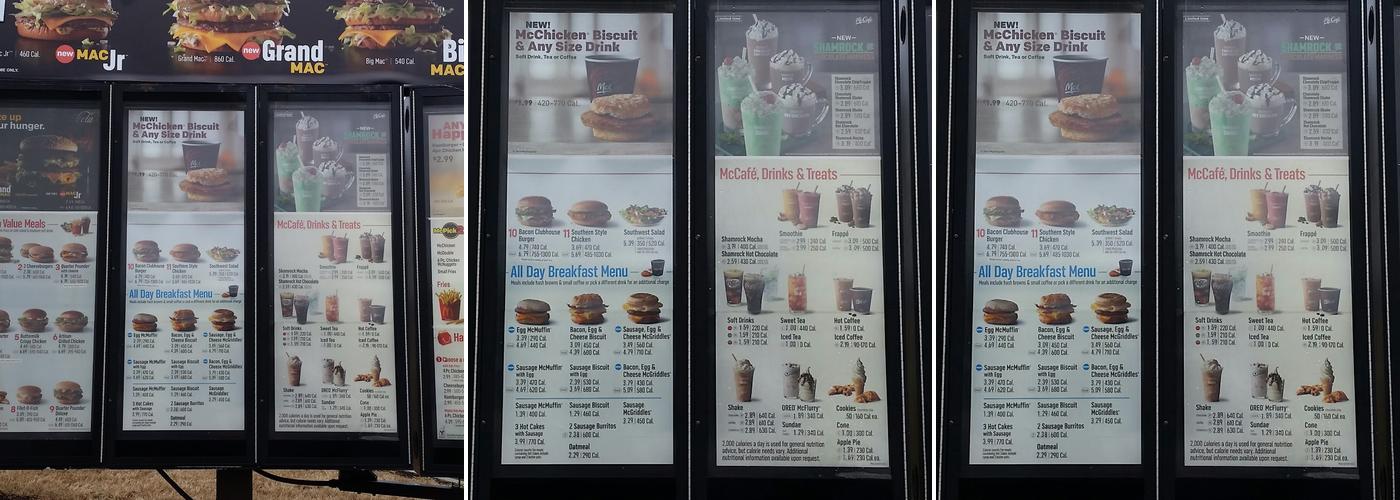 McDonald's Menu